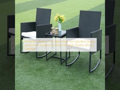 PE Rattan Woven 3 Set صندلی میز فروش داغ بهترین طراحی صندلی سوئیچ مبلمان بیرونی کیفیت بالا 300 کیلوگرم ظرفیت