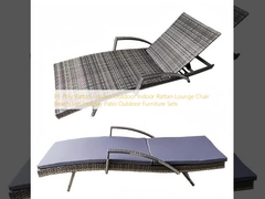PE Poly Rattan Garden Outdoor Indoor Rattan Lounge Chair Beach Sun Holiday Patio مجموعه ای از مبلمان بیرونی