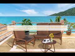 طراحی جذاب مبل های مدرن مبل های لوکس چوب تیک مبل های بیرونی باغ با بالش